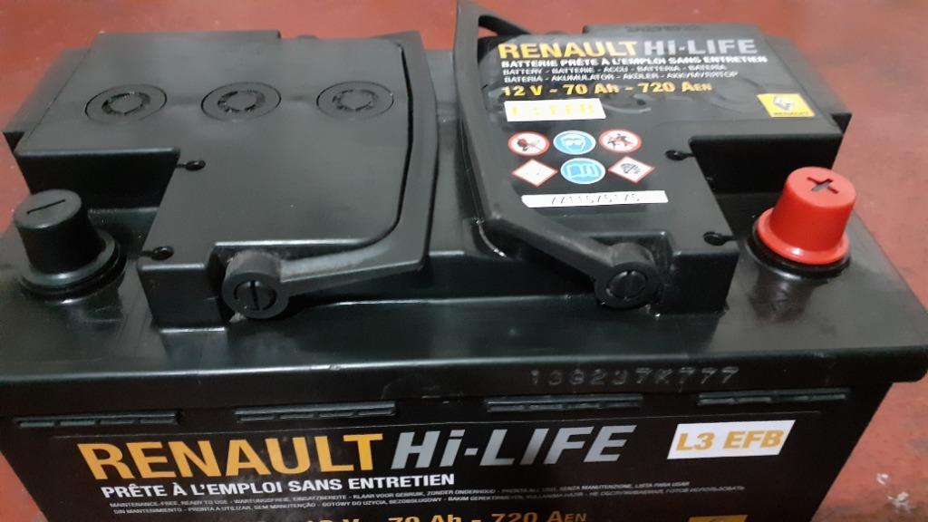 Batterij 70Ah START-STOP original RENAULT, Auto-onderdelen, Gebruikt, Skoda
