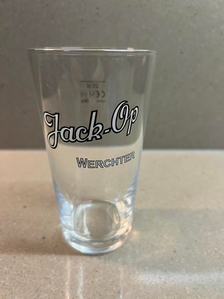 Bierglas Jack-op Werchter, Verzamelen, Verzenden, Zo goed als nieuw, Glas of Glazen, Overige merken