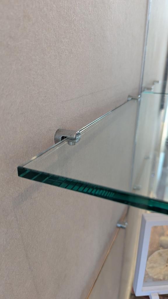 Twee grote glazen legplanken, Doe-het-zelf en Bouw, Ophalen, Zo goed als nieuw