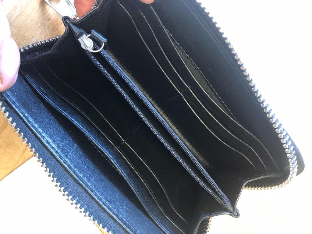 volledig leren portemonnee, Handtassen en Accessoires, Portemonnees, Overige merken, Zwart, Nieuw, Ophalen of Verzenden