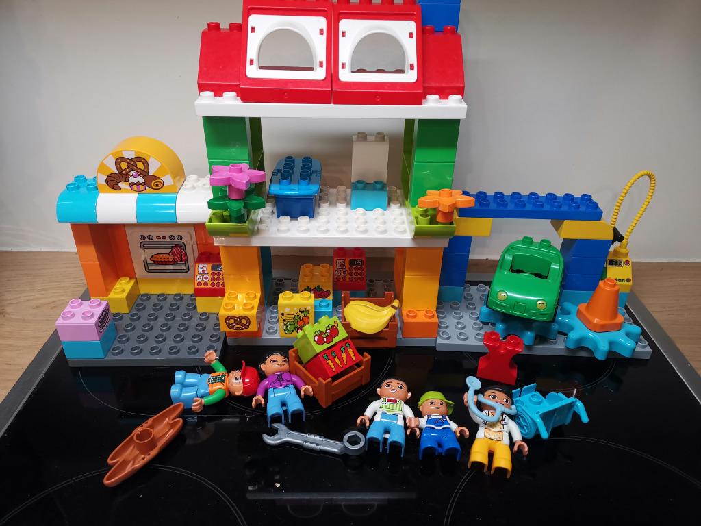 Lego Duplo dorpsplein set 10836, Ophalen, Gebruikt, Complete set, Duplo