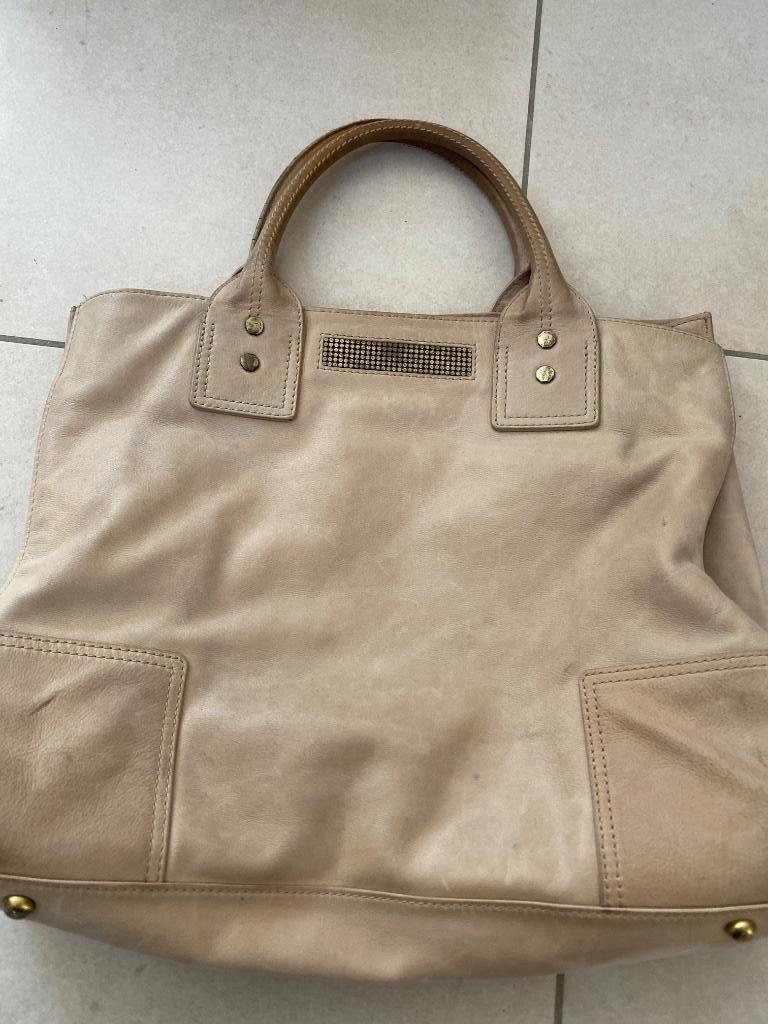 Sac Clio Goldbrenner, Handtassen en Accessoires, Ophalen, Gebruikt, Beige, Handtas