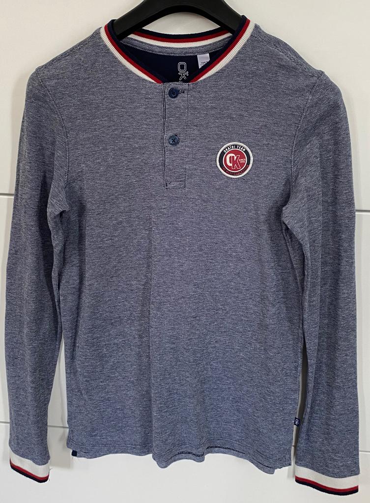 T-shirt/polo manches longues – garçon – Okaïdi -164 cm /14A, Ophalen, Okaidi, Zo goed als nieuw, Shirt of Longsleeve