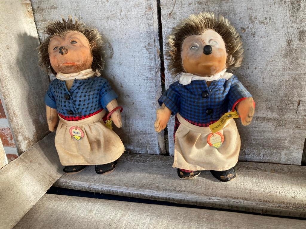 2 hérissons Steiff Mecki, Enlèvement ou Envoi