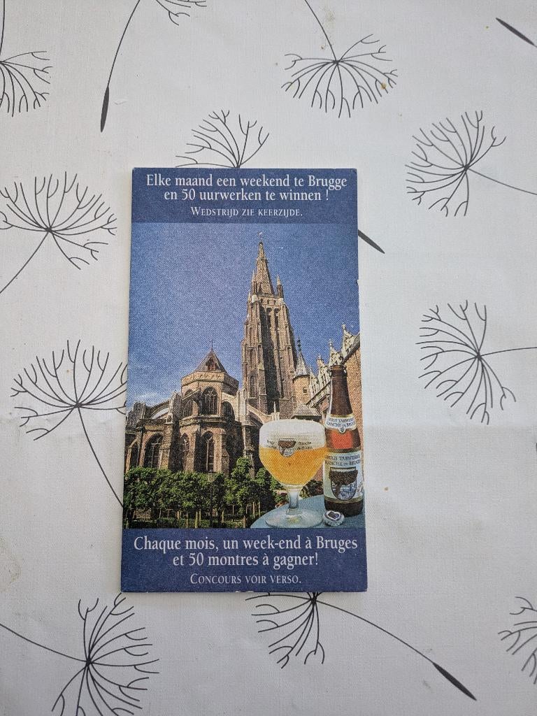 Brugs tarwebier, Verzamelen, Ophalen of Verzenden, Zo goed als nieuw, Viltje(s)