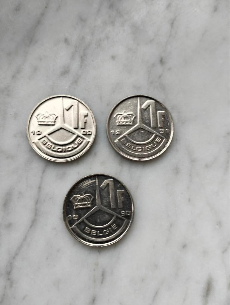 1 Belgische Frank, Koning Boudewijn, Ophalen of Verzenden