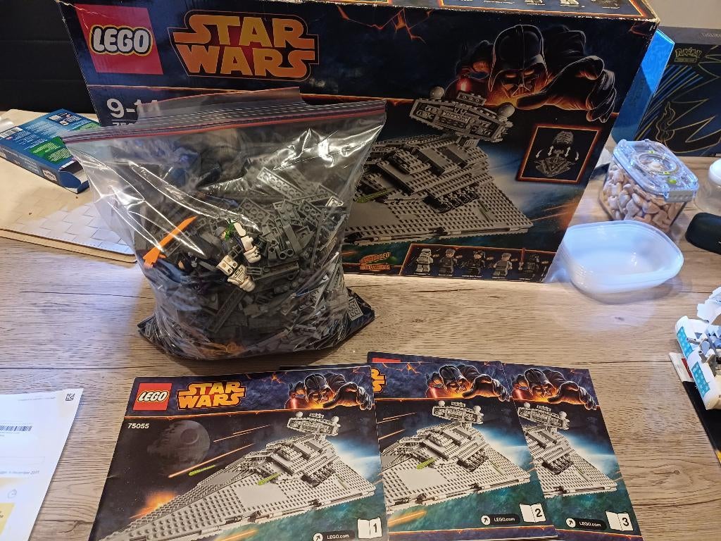 Lego star wars: 75055 imperial star destroyer, Ophalen, Zo goed als nieuw, Complete set, Lego
