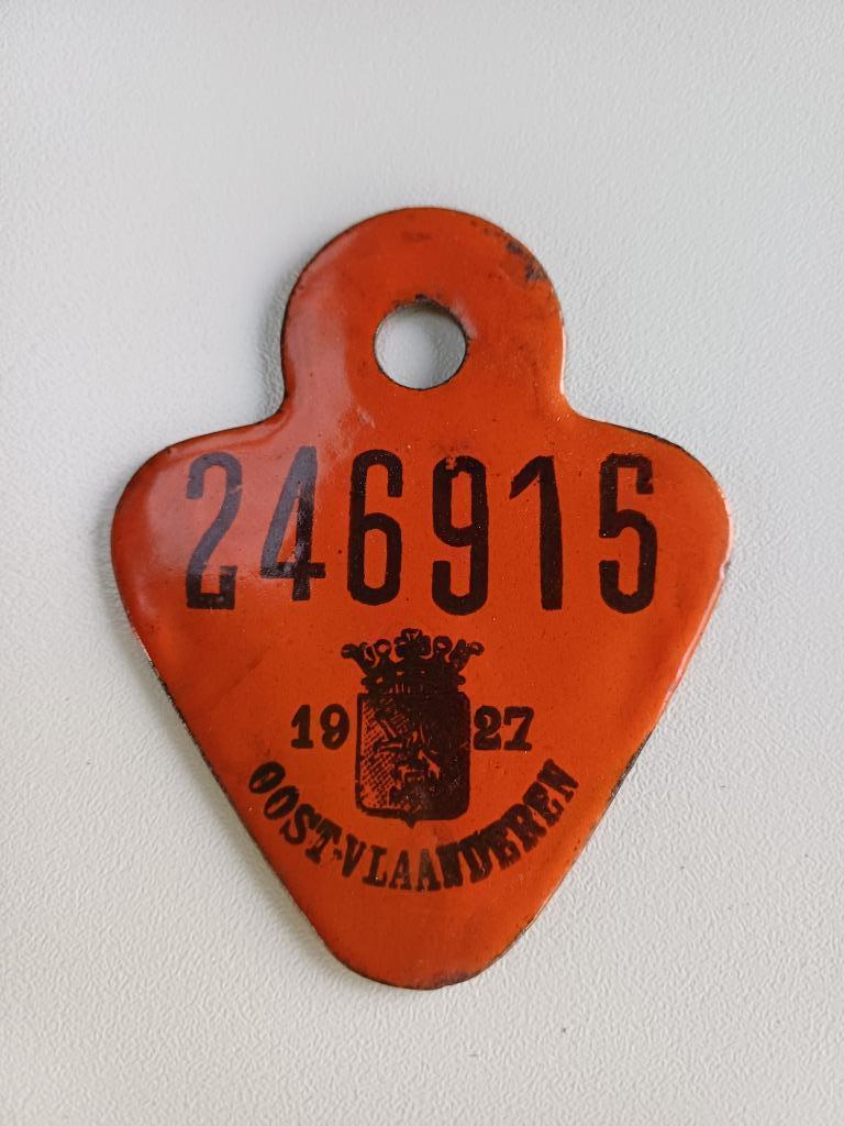 fietsplaat 1927  ........915, Enlèvement