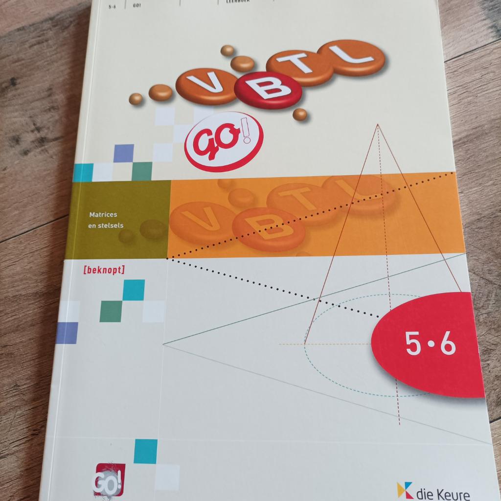 VBTL GO!  5-6 Leerboek matrices en stelsels beknopt Nieuw, Enlèvement, Neuf, Secondaire, Mathématiques A