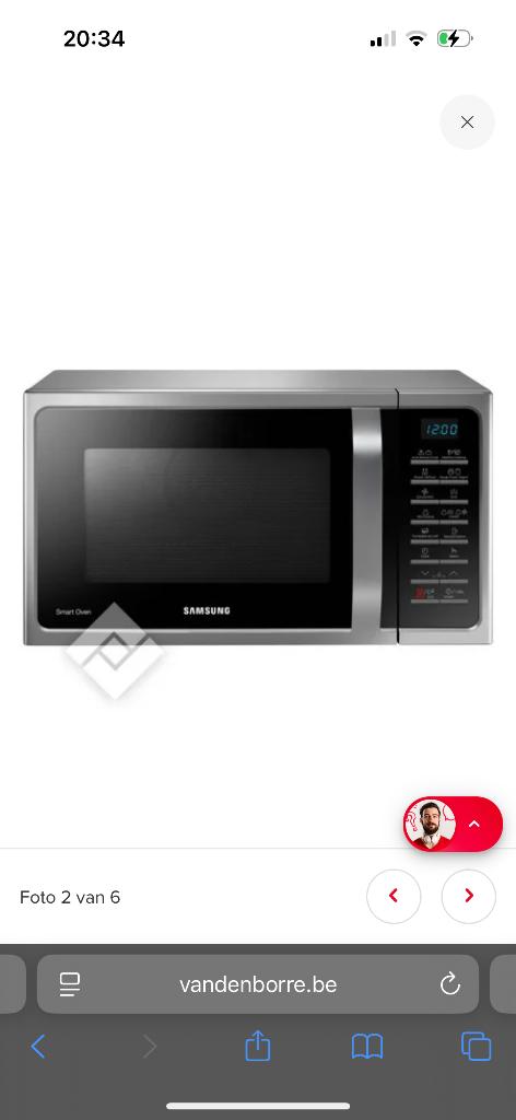 Samsung microgolfoven, Ophalen, Nieuw, Draaiplateau, Combi-microgolfoven