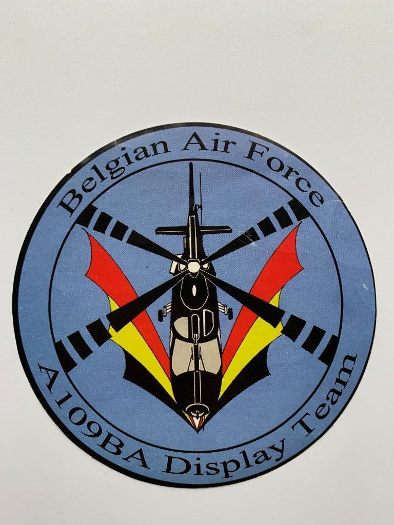 Sticker A109BA Display Belgian Air Force Hirundo helikopter, Ophalen of Verzenden, Luchtmacht, Overige typen