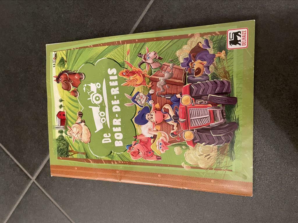 Boek boer-de-reis leeg,nieuw. Heb ook nog de stikkers ervoor, Verzamelen, Supermarktacties, Ophalen