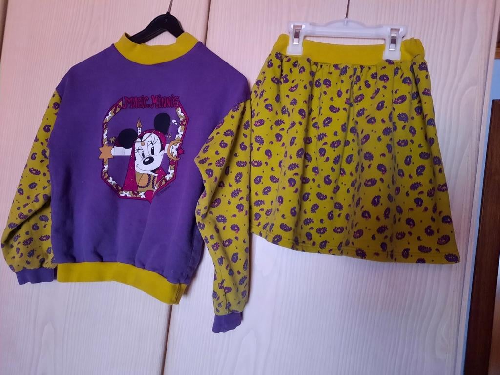 Rok met sweater van Mini Mouse. Maat 134, Ophalen of Verzenden, Gebruikt