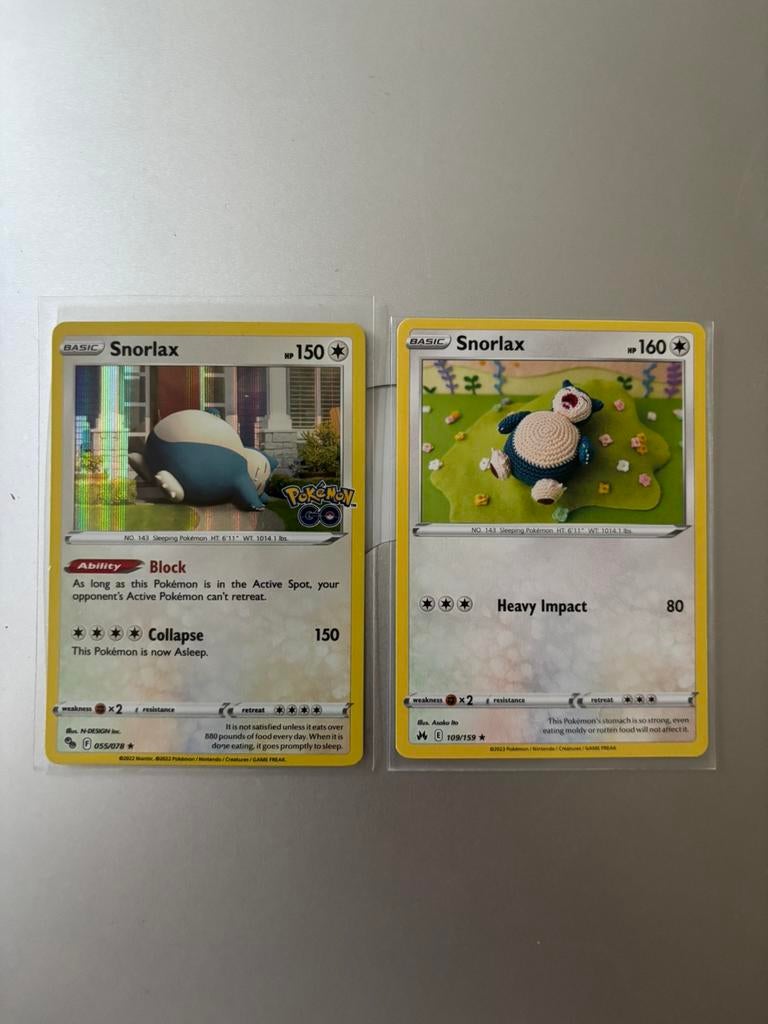 Pokémon Snorlax, Enlèvement ou Envoi, Neuf, Plusieurs cartes, Foil