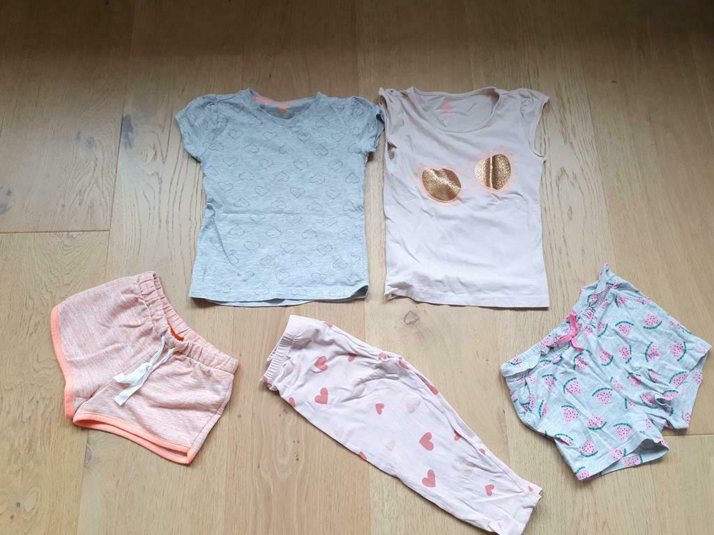 Pyjama zomer / Shortama Hema - maat 110 116, 5 a 6 jaar, Enlèvement ou Envoi, Utilisé, Fille, Vêtements de nuit ou Sous-vêtements
