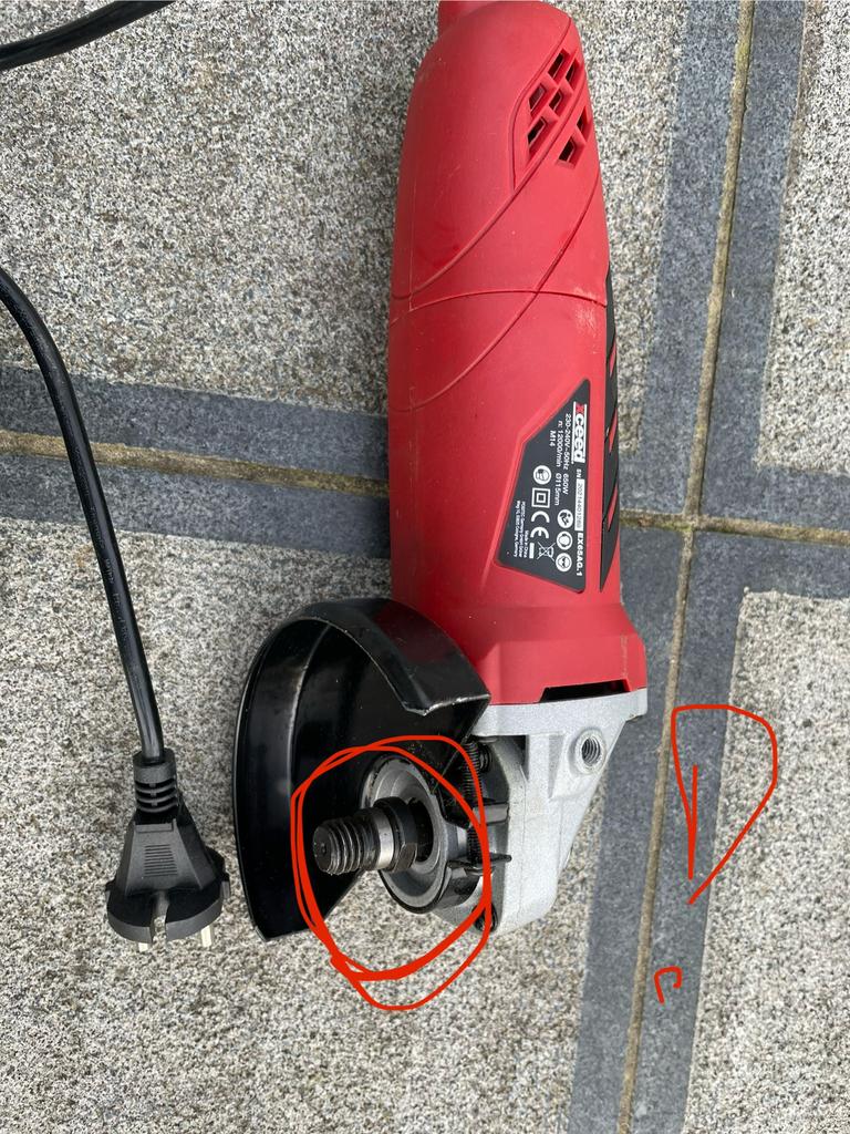 Haakse slijper 650w zonder moeren!, Ophalen of Verzenden, Zo goed als nieuw, Minder dan 700 watt, Haakse handslijpmachine