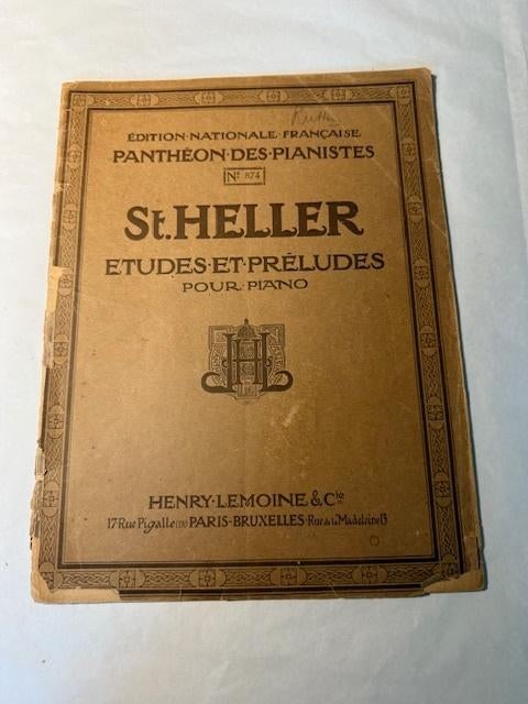 Heller — Etudes et Préludes pour piano, Musique & Instruments, Enlèvement ou Envoi, Artiste ou Compositeur, Classique, Utilisé