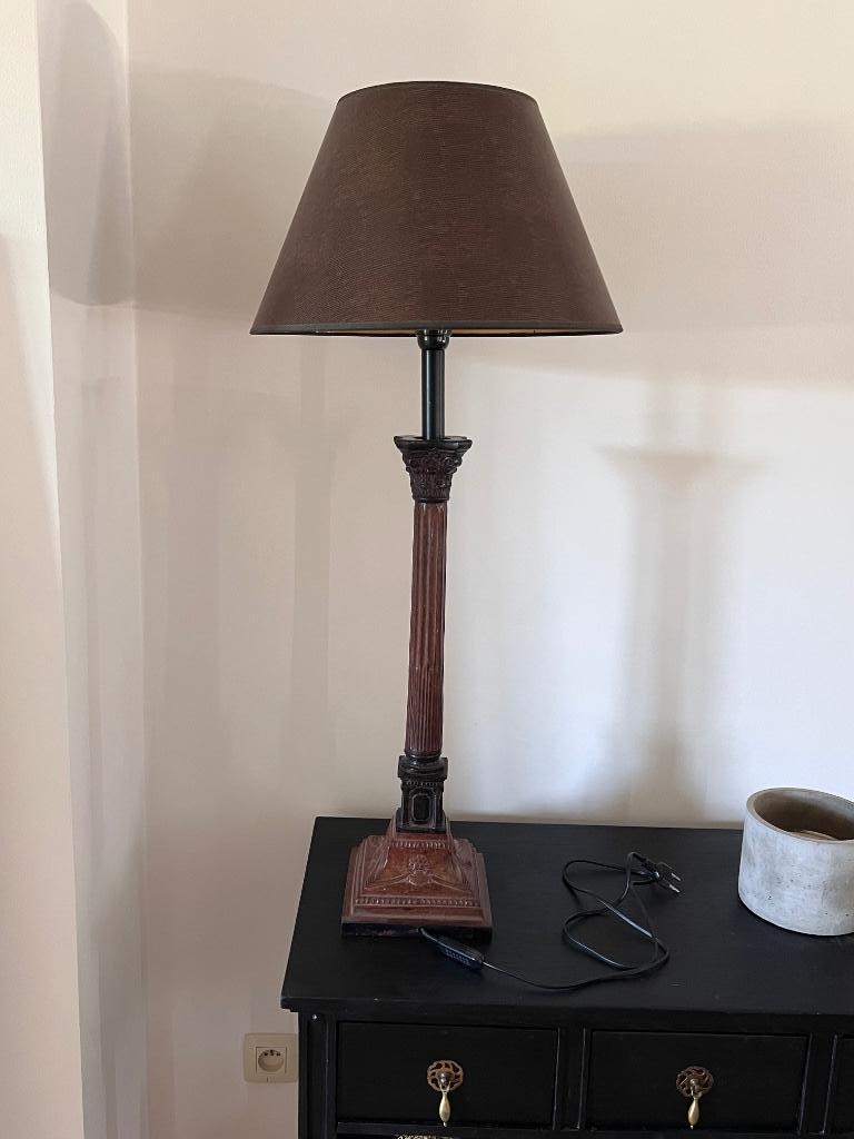 Lampadaire metalen onderstel, Huis en Inrichting, Lampen | Tafellampen, Ophalen of Verzenden, Zo goed als nieuw, Metaal