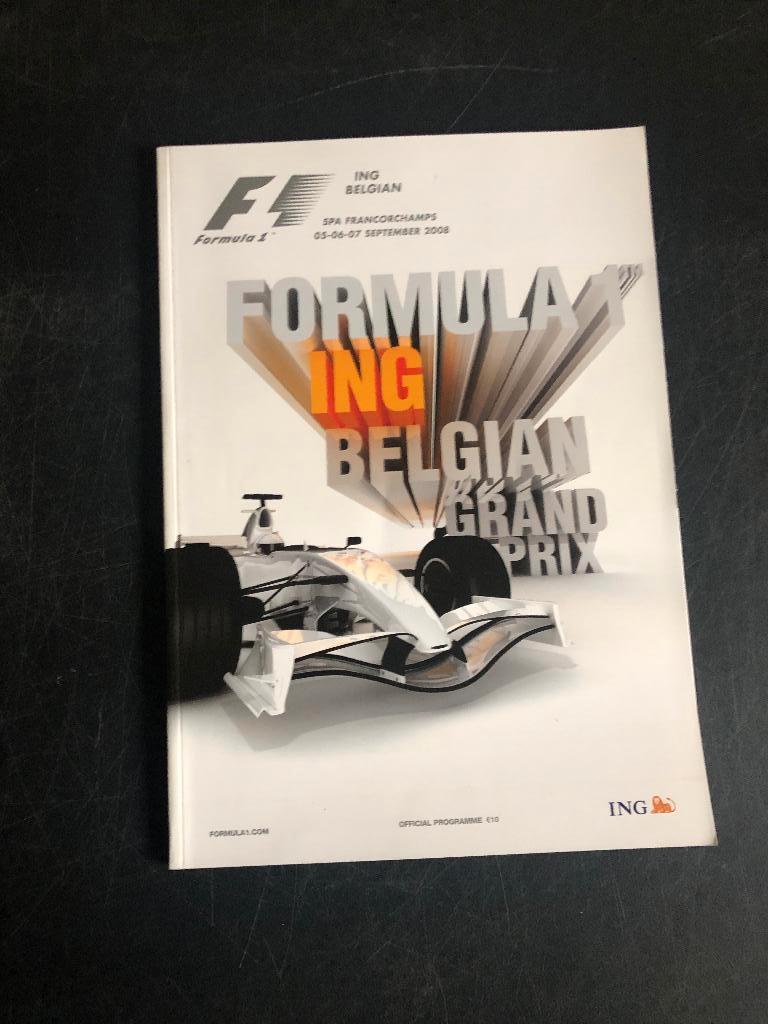 programma 2008 ING Formula 1 Belgian GP Lewis Hamilton, Ophalen of Verzenden