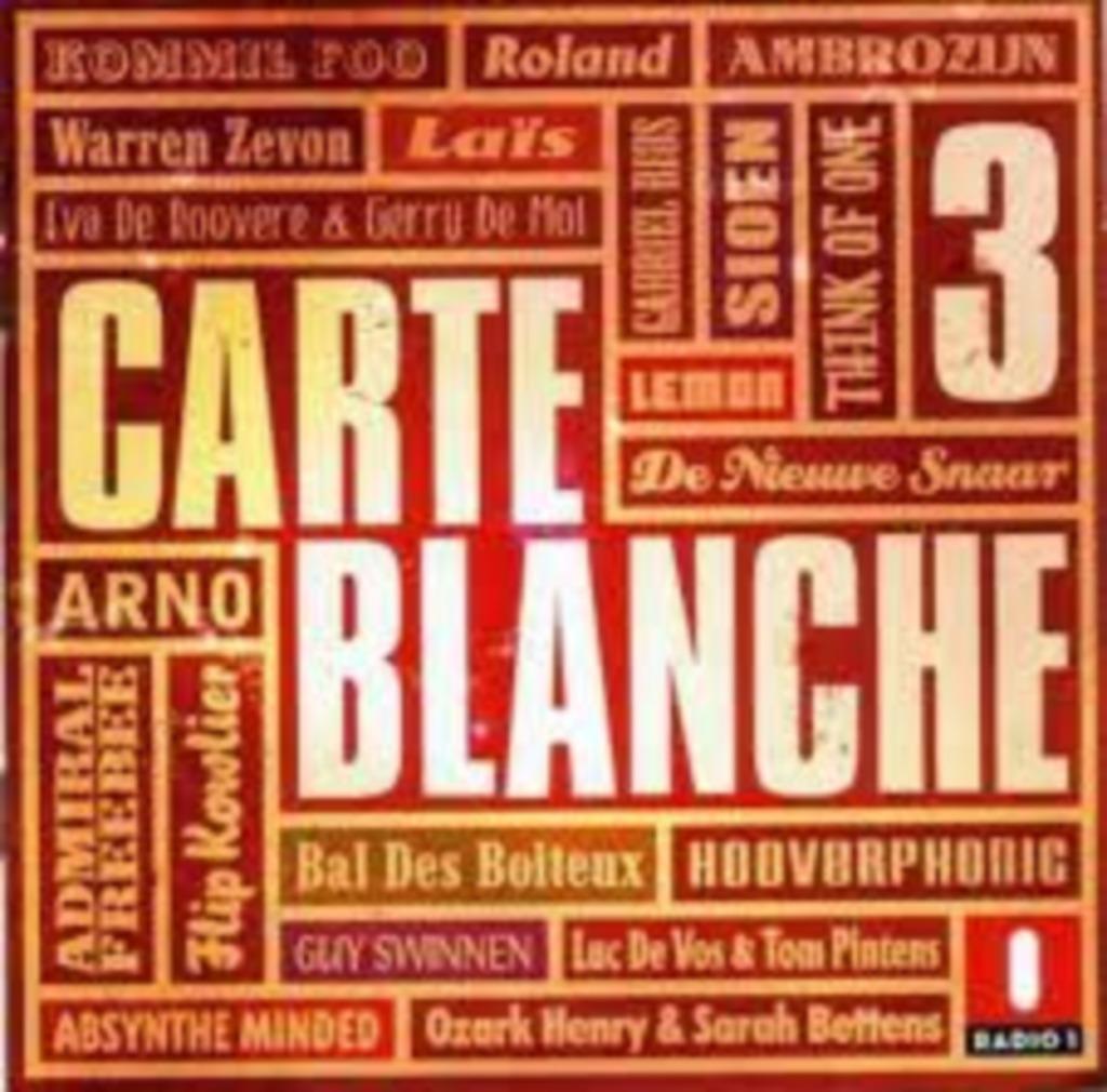 CARTE BLANCHE : 3, Cd's en Dvd's, Ophalen of Verzenden, Zo goed als nieuw, Pop