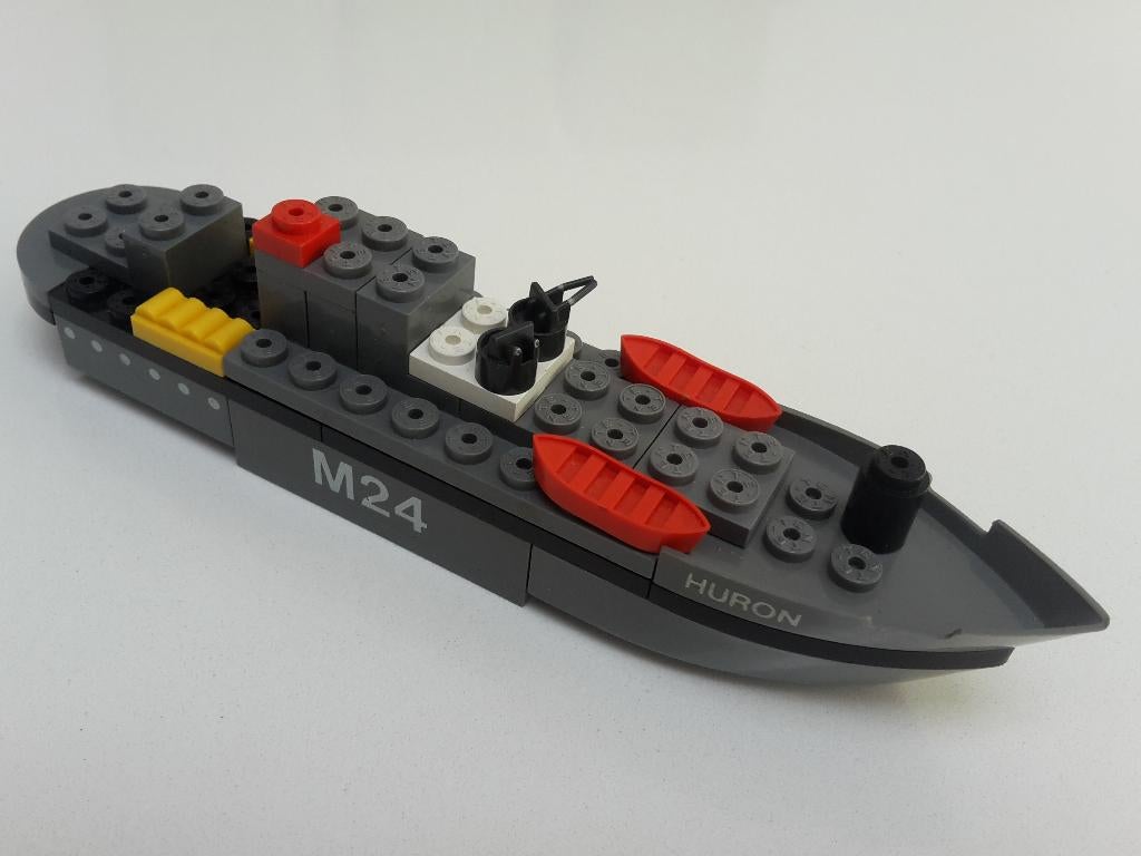 Vintage Tente schip M24 Huron, 1970, meer dan 30 stukjes, Enlèvement ou Envoi, Comme neuf