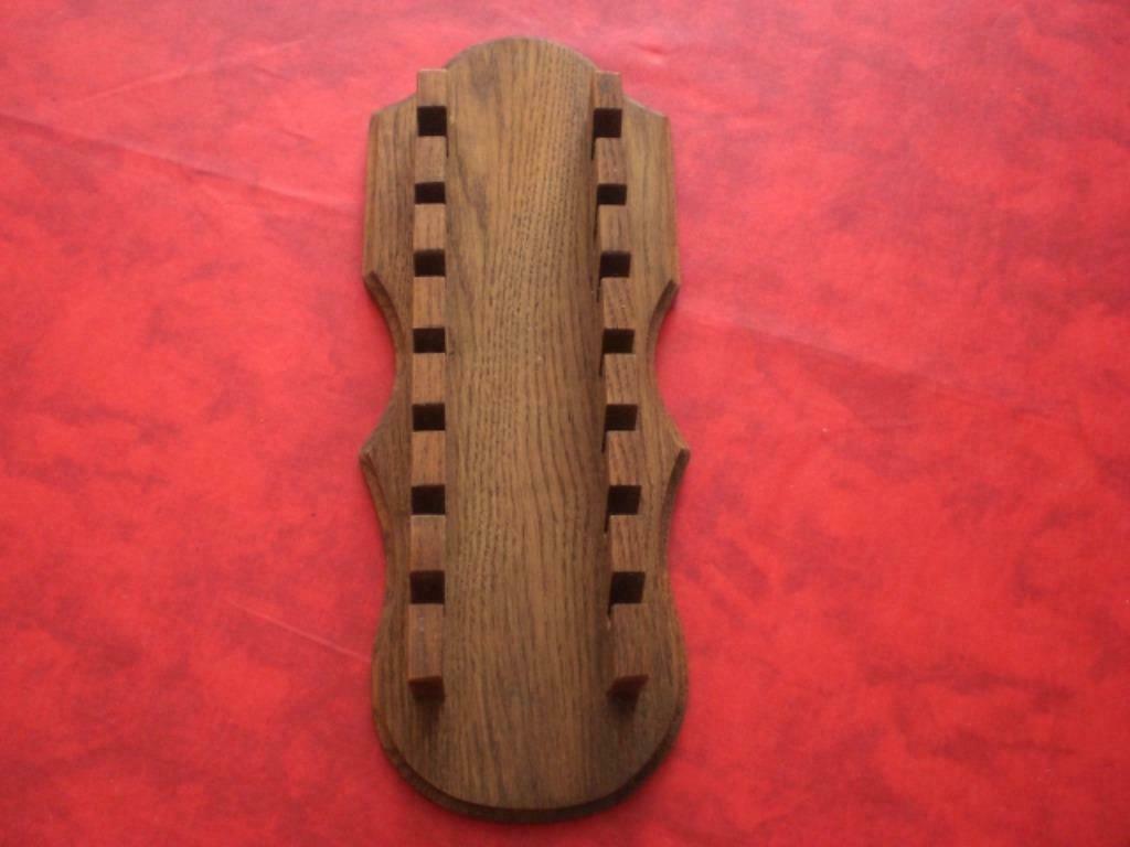 Support en chêne pour 7 assiettes. Ancien, Enlèvement ou Envoi