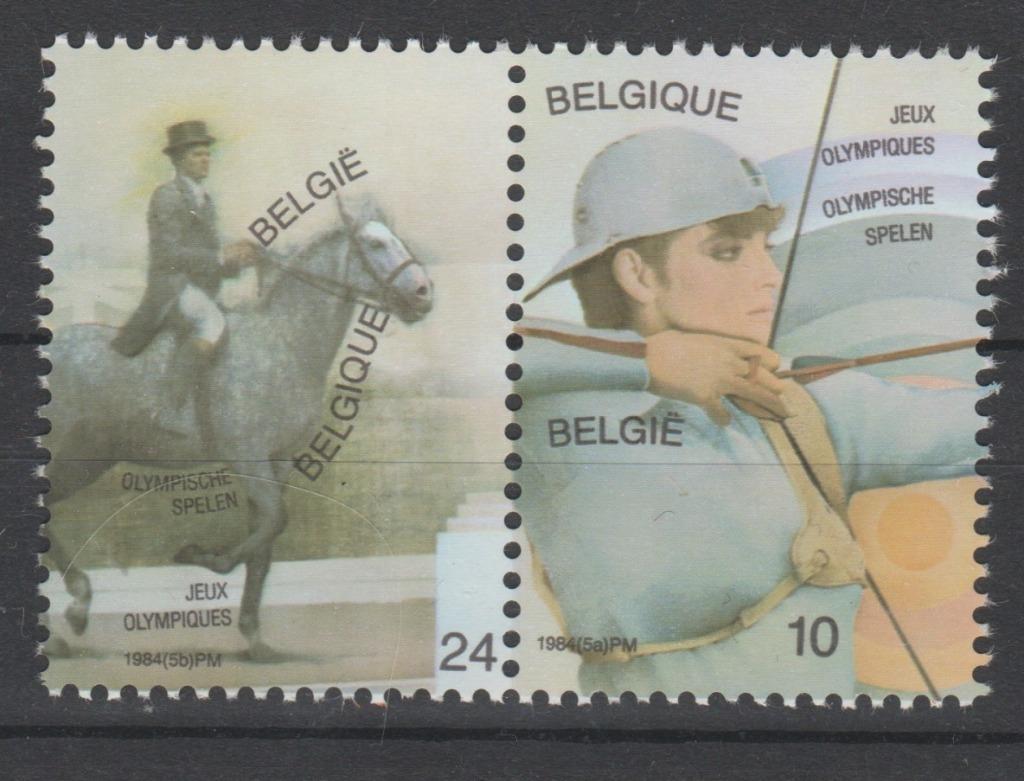 België 1984 Olympische Spelen Los Angeles strip **, Verzenden, Orginele gom, Olympische Spelen, Postfris