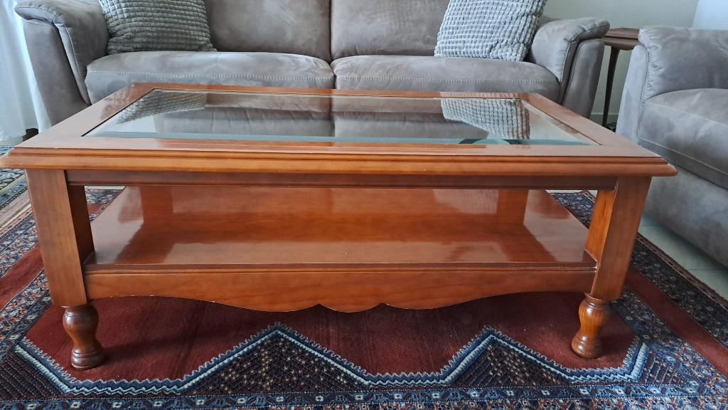 Salontafel Kerselaar, Ophalen, Gebruikt, 100 tot 150 cm, Kersenhout