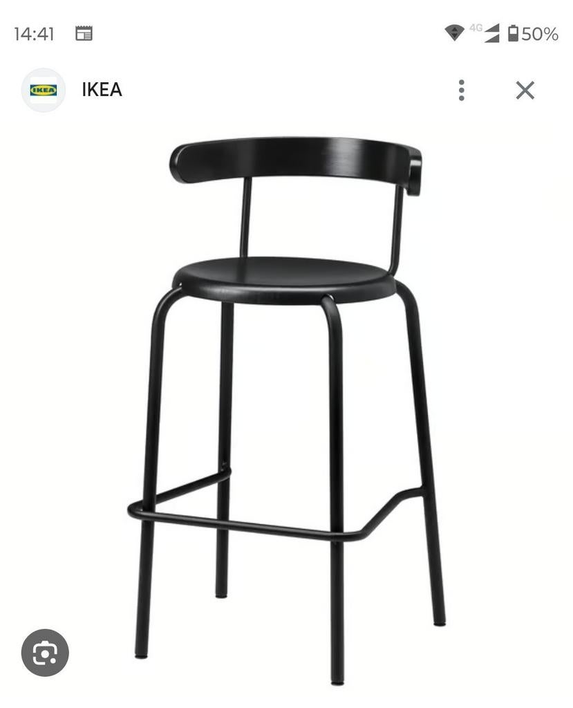 Barkrukken en tafel van ikea, Huis en Inrichting, 2 krukken, Ophalen, Zo goed als nieuw