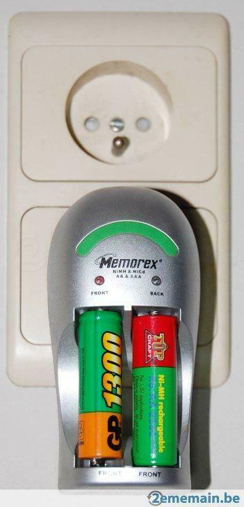Pocket charger - Chargeur de batteries de poche MEMOREX, Enlèvement ou Envoi, Utilisé