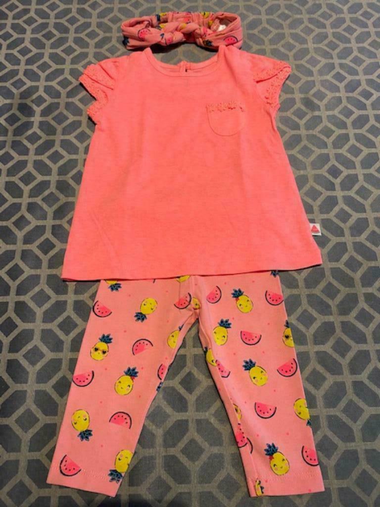 3-delig setje: haarband, t-shirt en legging maat 68, Kinderen en Baby's, Babykleding | Maat 68, C&A, Meisje, Ophalen of Verzenden