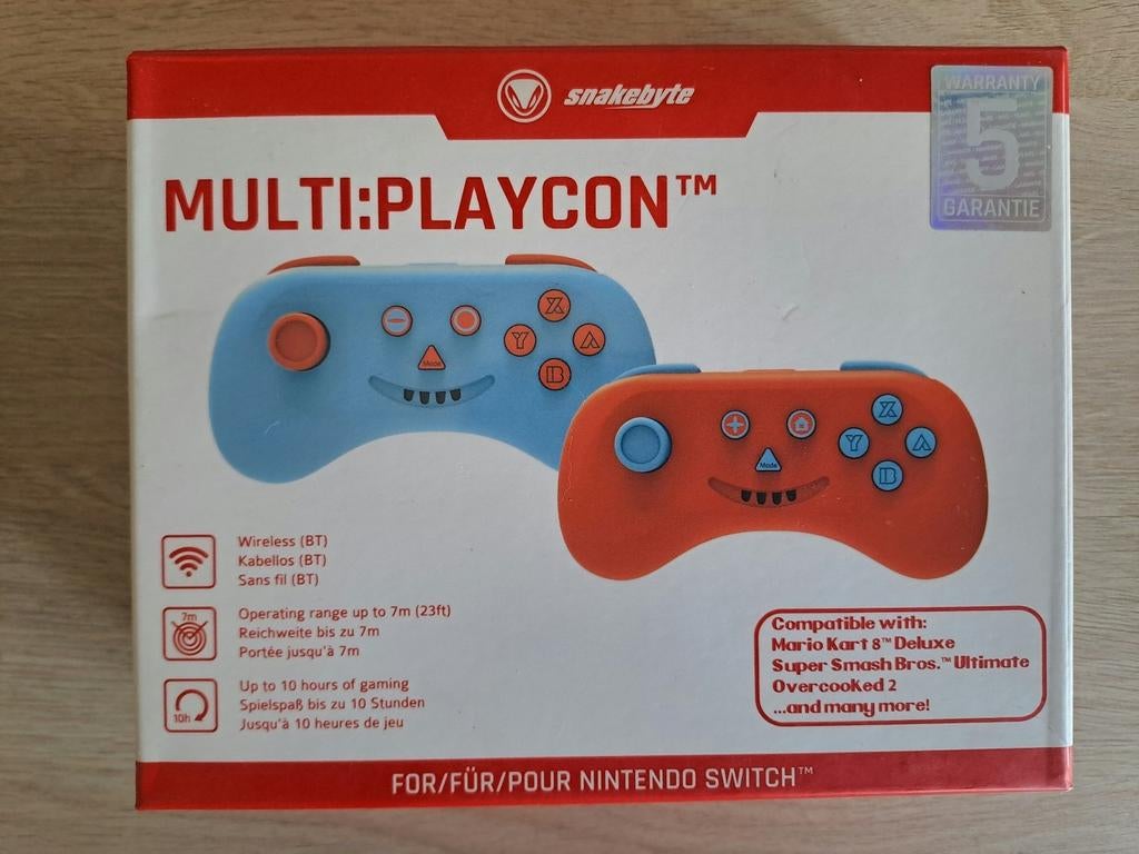 Snakebyte MULTI:PLAYCON BLUE AND ORANGE (SWITCH & LITE), Ophalen, Draadloos, Nieuw, Switch