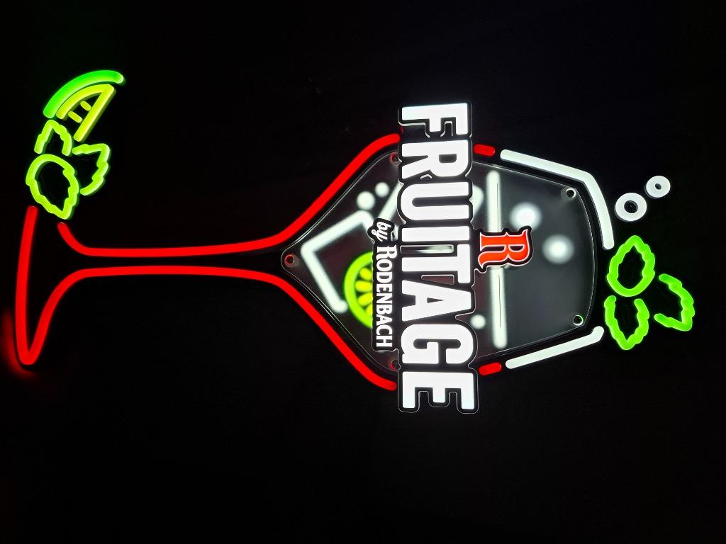 Prachtige lichtreclame Rodenbach Fruitage, Ophalen of Verzenden, Nieuw, Lichtbak of (neon) lamp