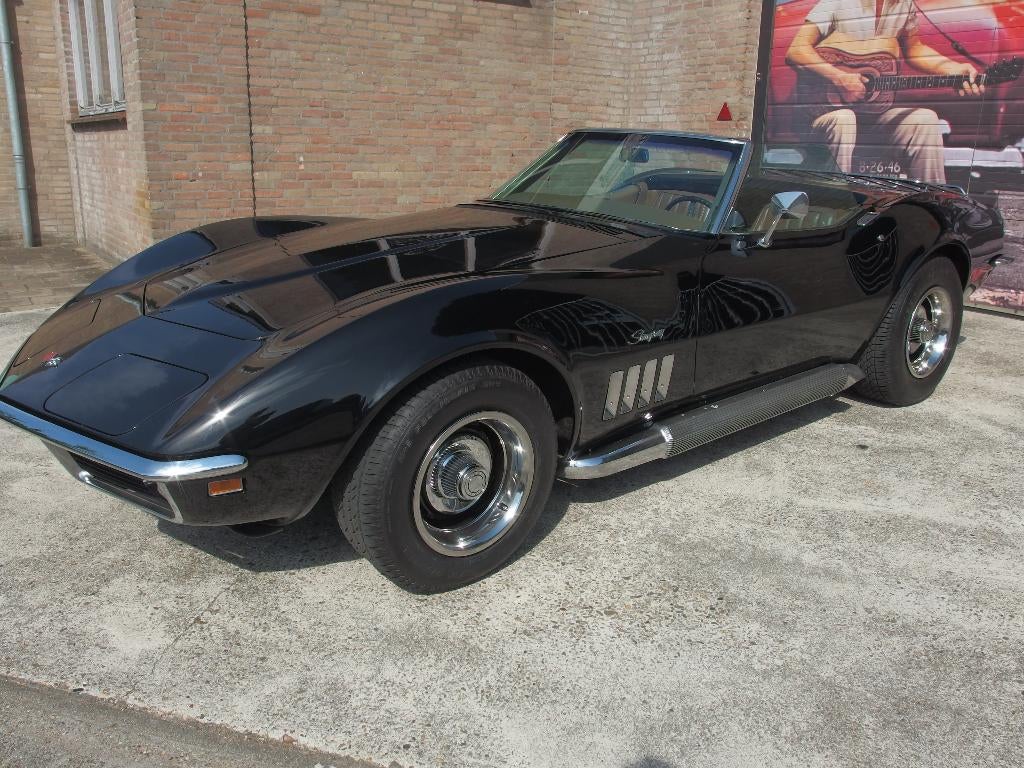 Cabriolet Chevrolet Corvette Stingray V8 1969, Autos, Oldtimers & Ancêtres, Entreprise, Chevrolet, Essence, Cabriolet, 2 portes