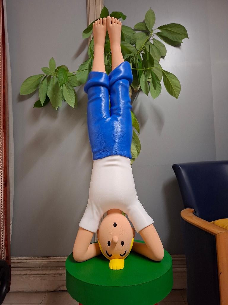 Figurine Tintin yoga 1 mètre peint à la main, Enlèvement ou Envoi, Neuf, Autres types