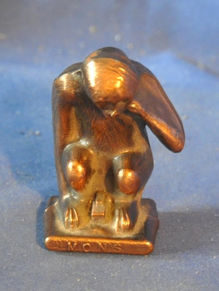 singe de Mons en bronze, Enlèvement ou Envoi, Bronze