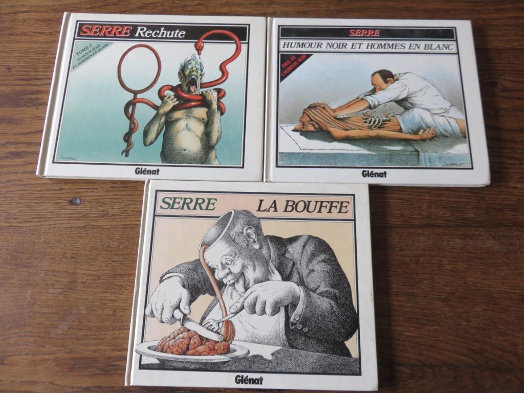 3 strips met humor SERRE, Glénat-karton, Gelezen, Ophalen of Verzenden, SERRE, Meerdere stripboeken