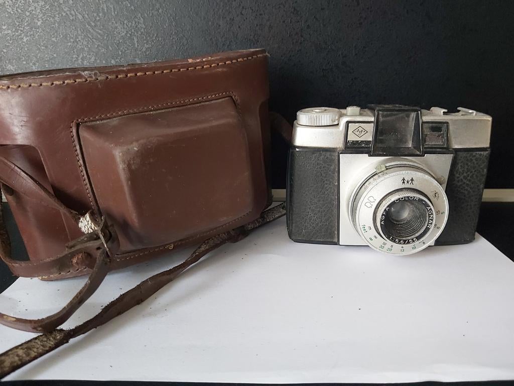 AGFA COLOR AGNAR zilver foto, Audio, Tv en Foto, Fotocamera's Analoog, Gebruikt, Ophalen of Verzenden