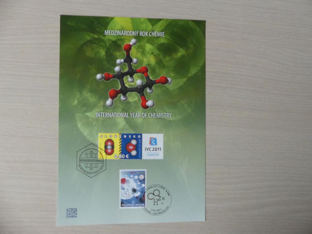 Herdenkingskaart 2011 :  België / Slovenië (4096 - Chemie) !, Ophalen of Verzenden