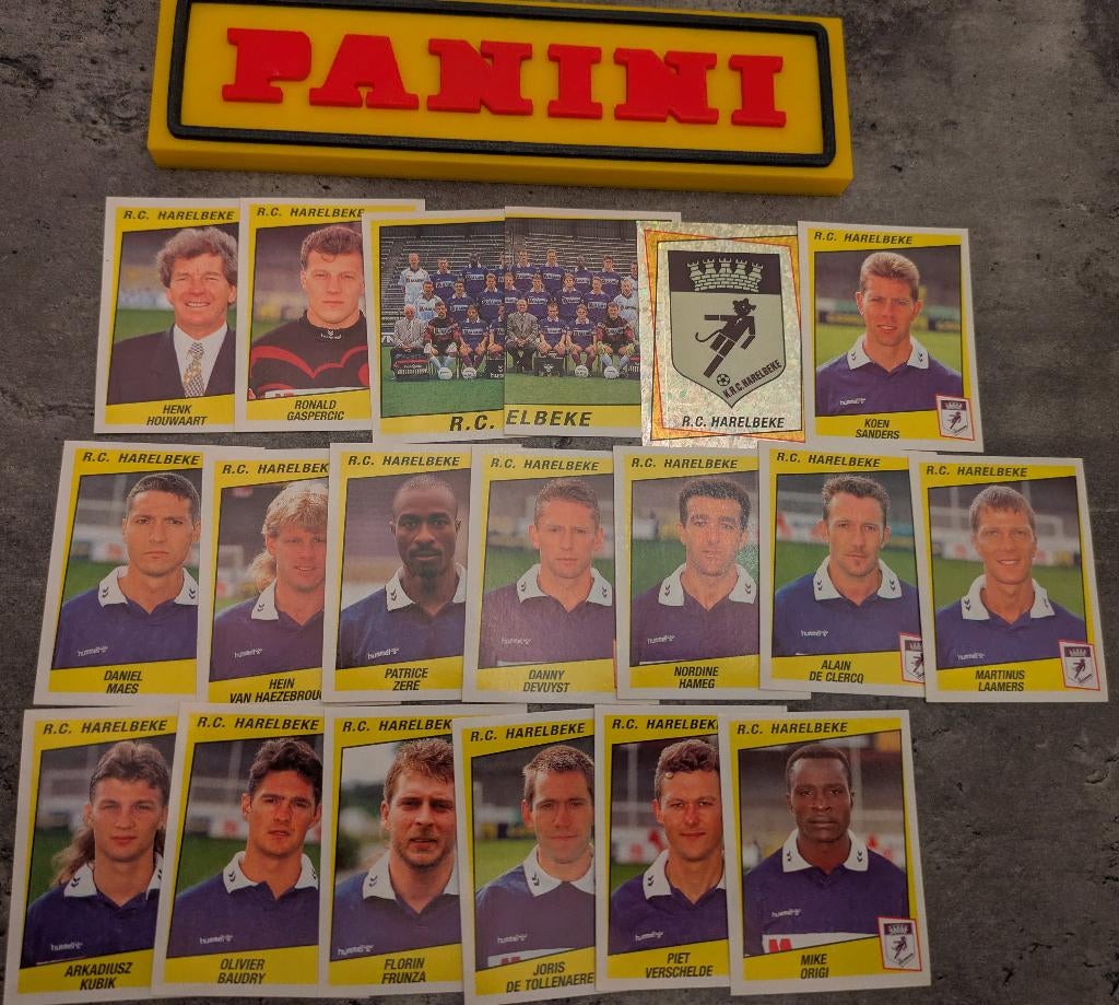 AUTOCOLLANTS PANINI FOOTBALL 97 19 1997 HARELBEKE FOOT, Envoi, Neuf