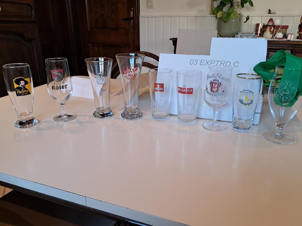 Oude bierglazen., Verzamelen, Ophalen of Verzenden, Zo goed als nieuw