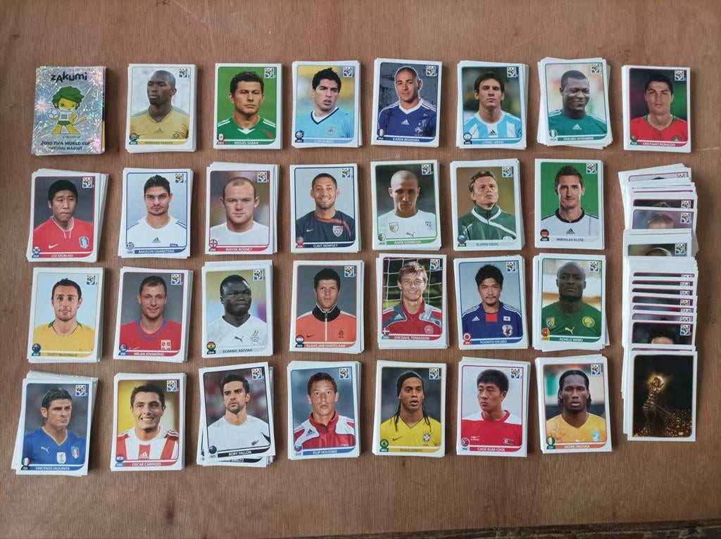 Panini WK Afrika 2010 , complete reeks. Messi , Ronaldo..., Hobby en Vrije tijd, Stickers en Plaatjes, Zo goed als nieuw, Ophalen of Verzenden