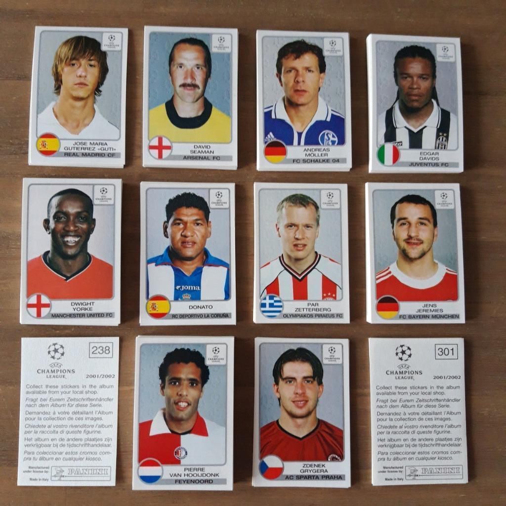 Panini Champions League 2001-2002 stickers, Ophalen of Verzenden, Nieuw, Poster, Plaatje of Sticker