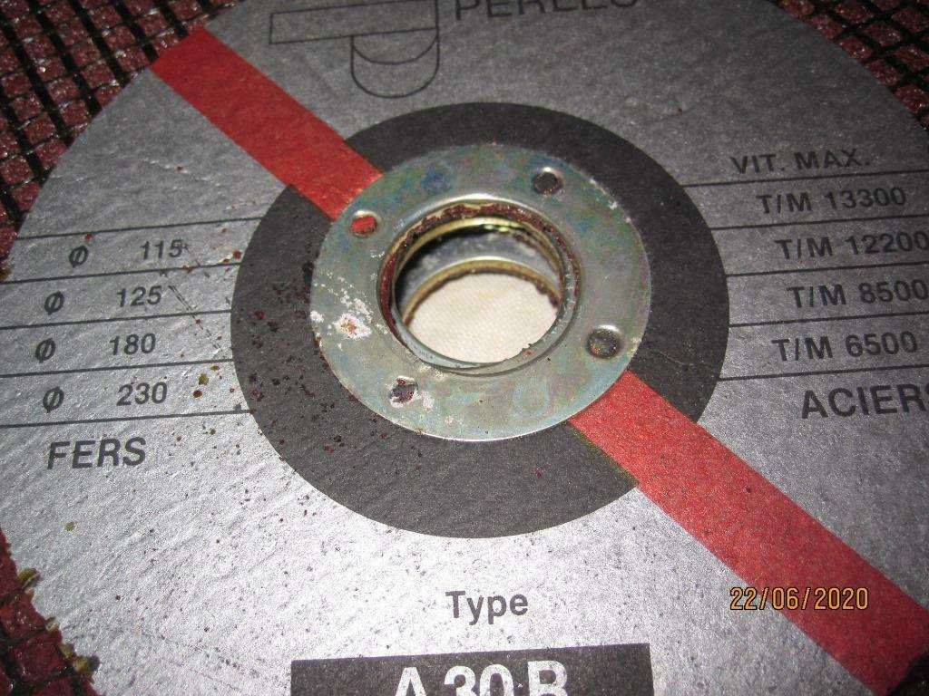 Set van 7 slijpschijven,ijzer,  Perles,230 mm, Bricolage & Construction, Enlèvement, Comme neuf