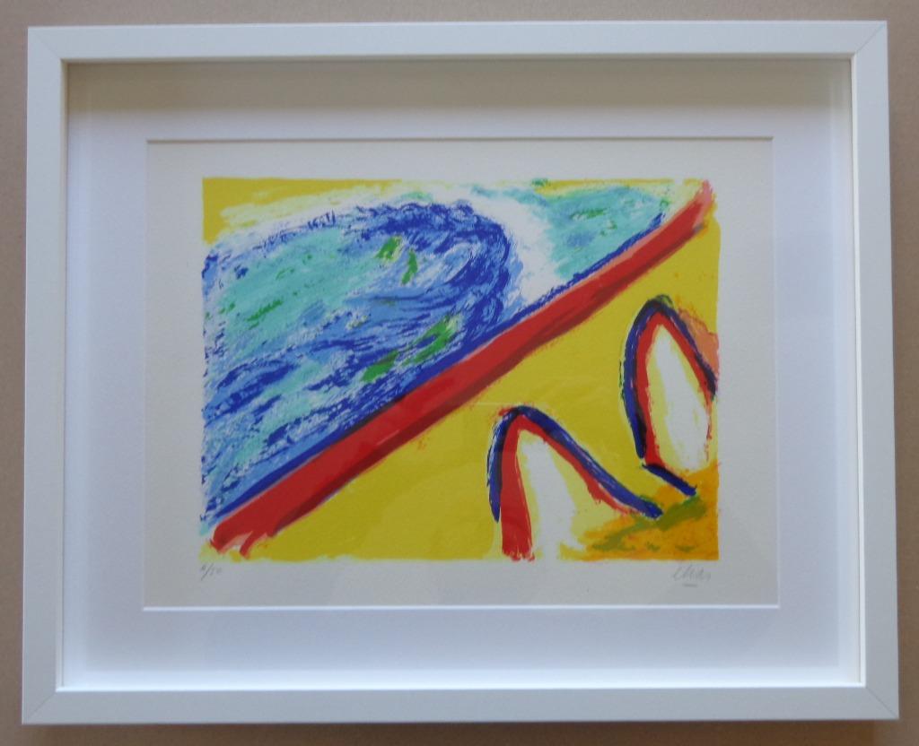 ETIENNE ELIAS / ELIZEE 1 / KLEURZEEFDRUK / 42x52cm / KADER, Antiek en Kunst, Ophalen of Verzenden