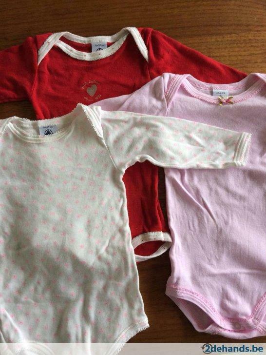 Body’s Petit Bateau 6maand/67cm, Kinderen en Baby's, Babykleding | Maat 50, Gebruikt, Meisje, Nacht- of Onderkleding
