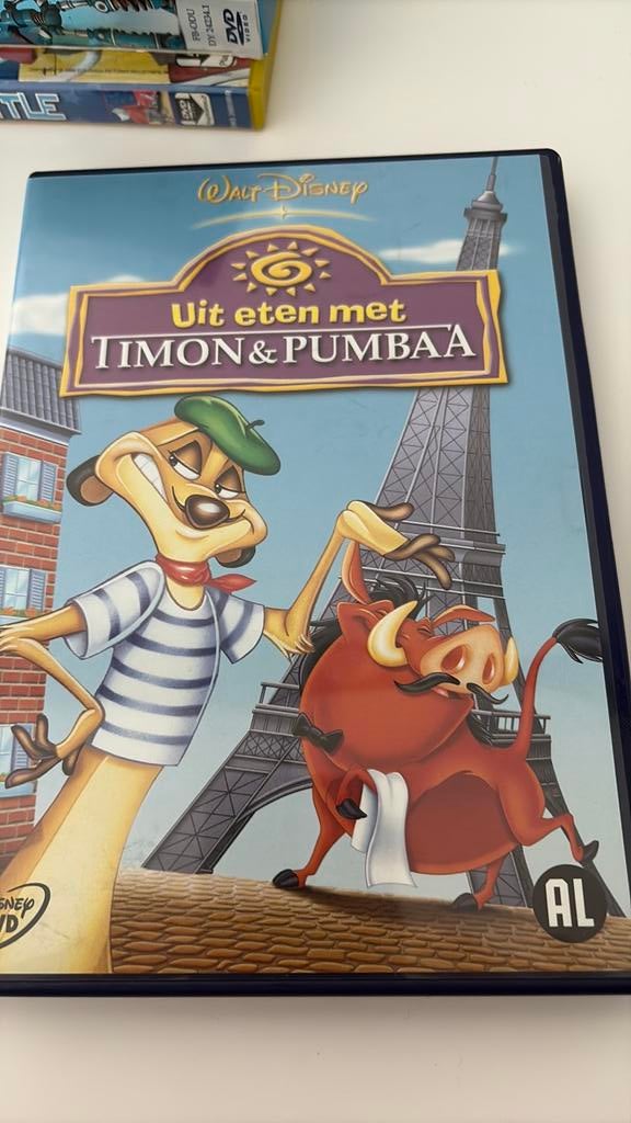 DVD Uit eten met Timon & Pumbaa, Ophalen of Verzenden, Zo goed als nieuw