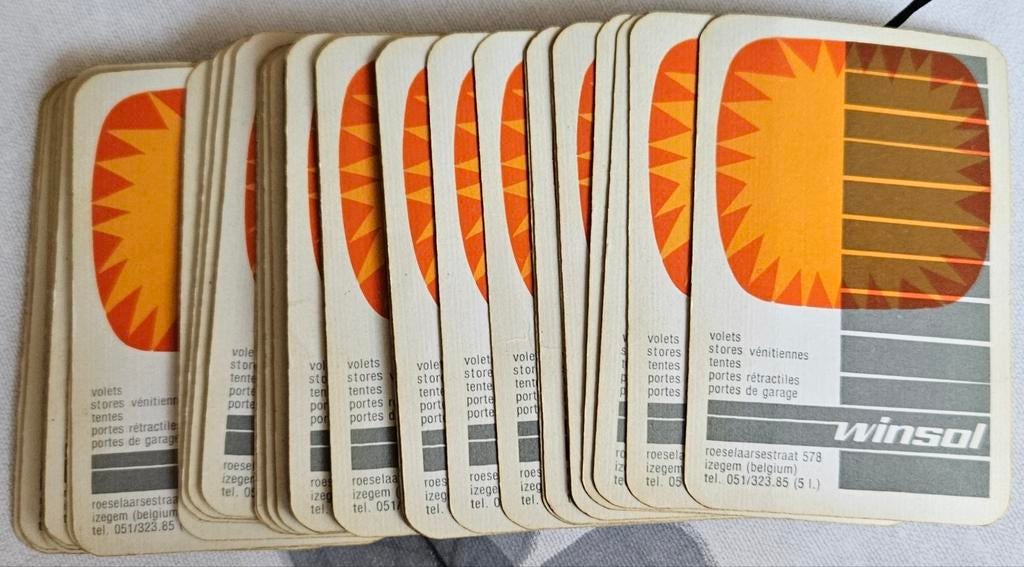 Winsol vintage speelkaarten Izegem
Dit zijn een, Ophalen of Verzenden, Zo goed als nieuw, Speelkaart(en)