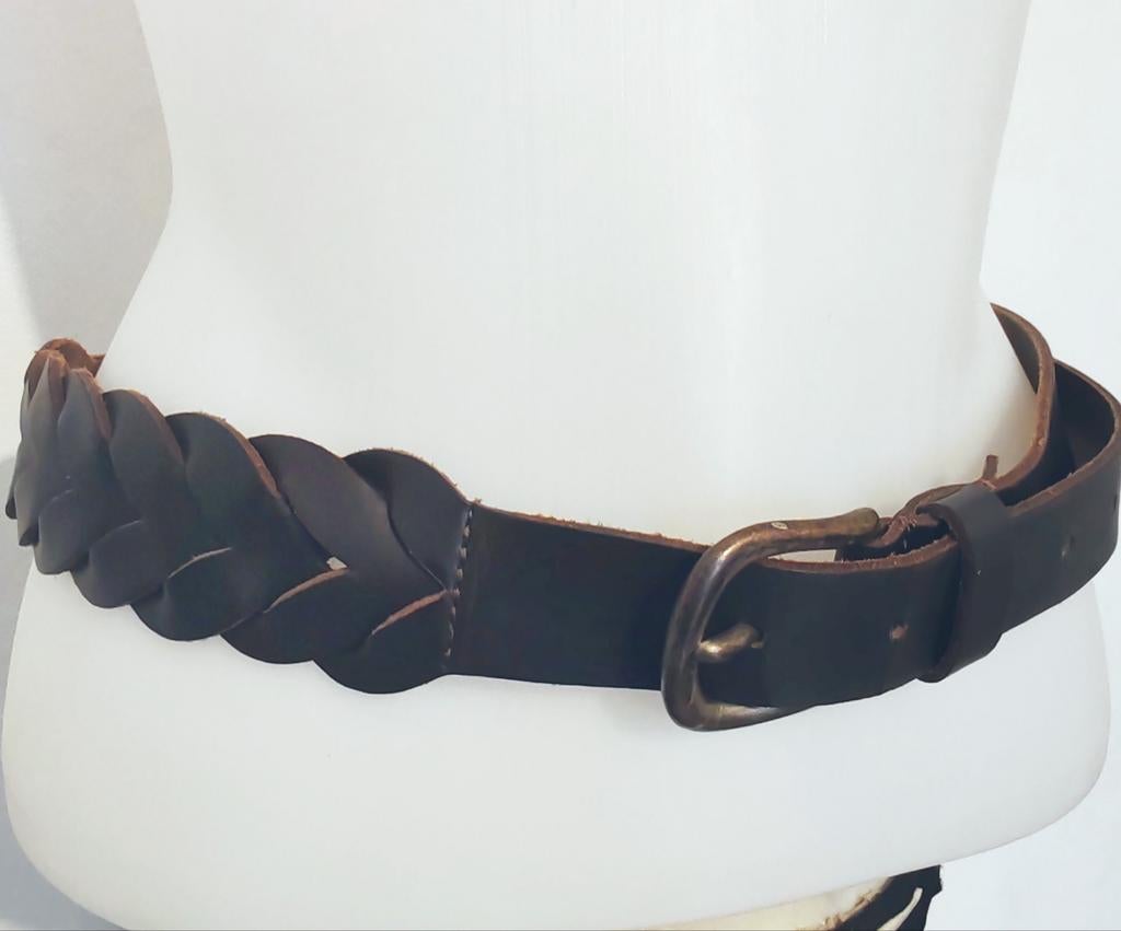 Ceinture 100% Véritable cuir marron Tressé, Vêtements | Femmes, Ceintures, Enlèvement ou Envoi, Ceinture