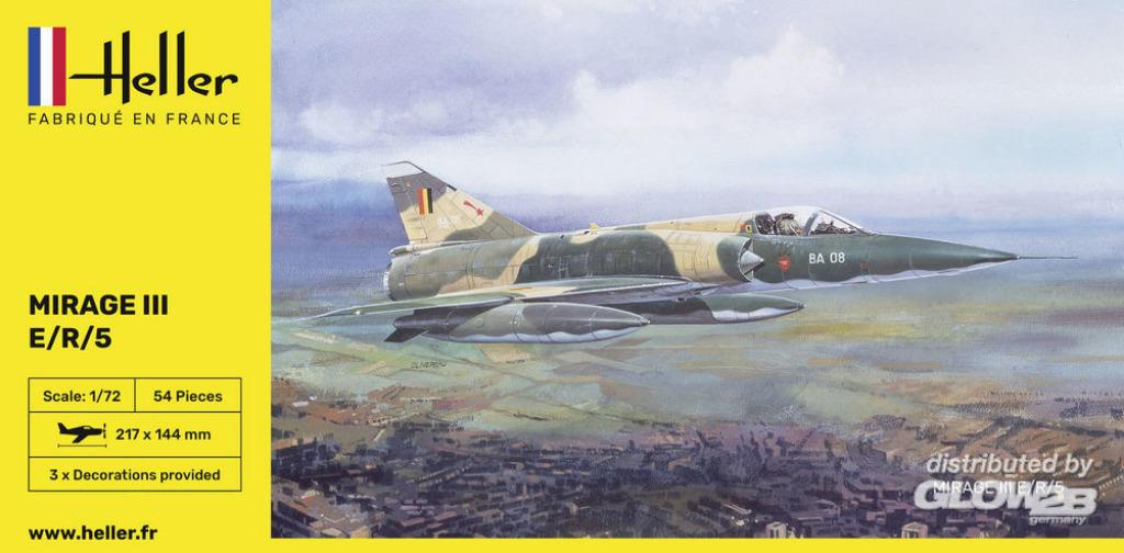 HELLER 80323 mirage III E/R/5 avec décalque belge éch. 1/72, Hobby & Loisirs créatifs, Modélisme | Avions & Hélicoptères, Neuf